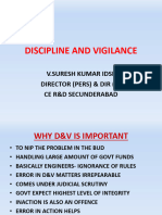 Discipline and Vigilance