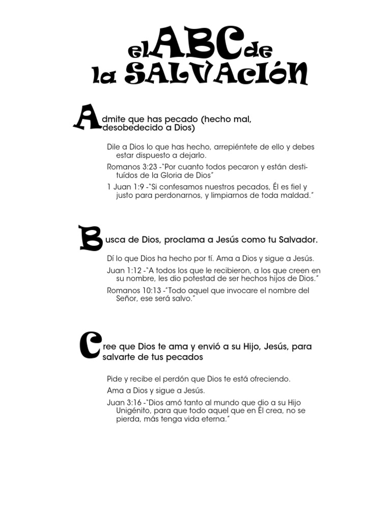 ABC de Salvación | PDF