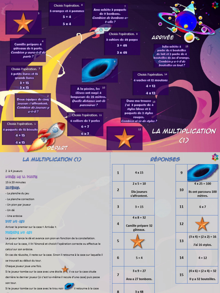 Jeux de multiplication en groupe | PDF