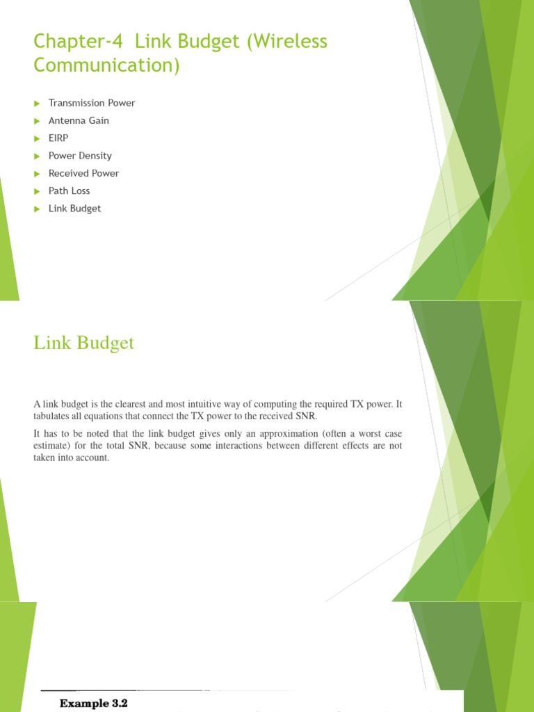 Link Budget in Wireless Communication | PDF | Antenna (Radio) | Radio ...