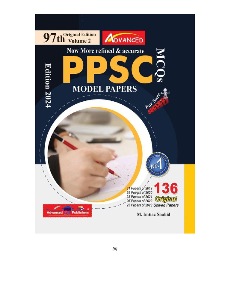 Advanced PPSC Model Papers 97 Contents Vol 2 | PDF | Multiple Choice ...