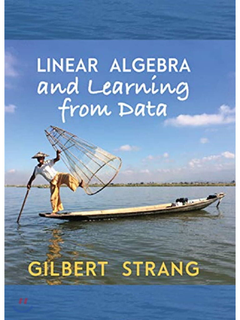 Linear algebra and learning from data pdf