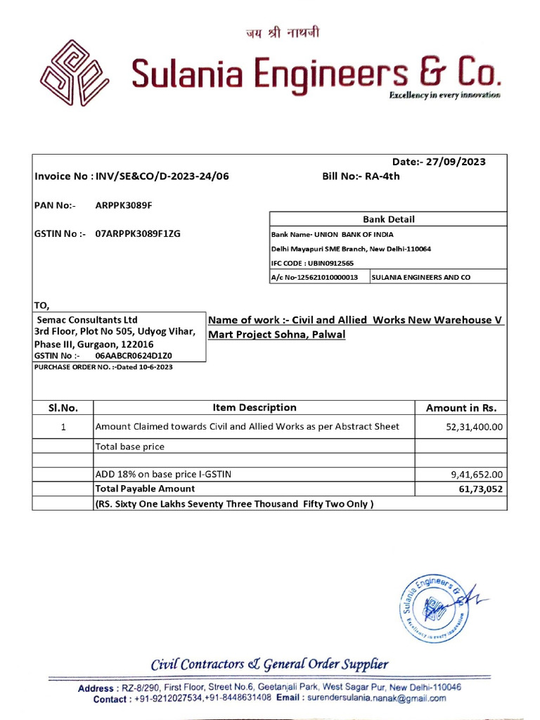 Ra - 4 Tax Invoice .. | PDF