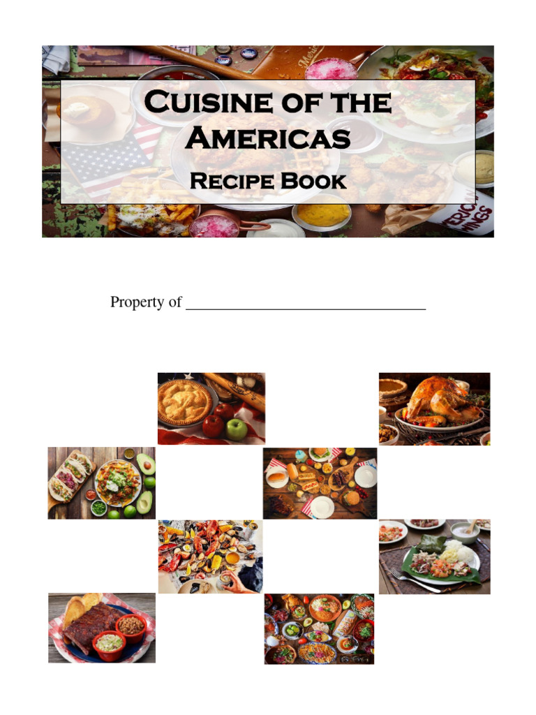 FDLL05H American Cuisine Students Recipe Manual AY 23 24 2nd Sem | PDF ...