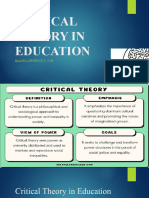 Critical Theory in Education