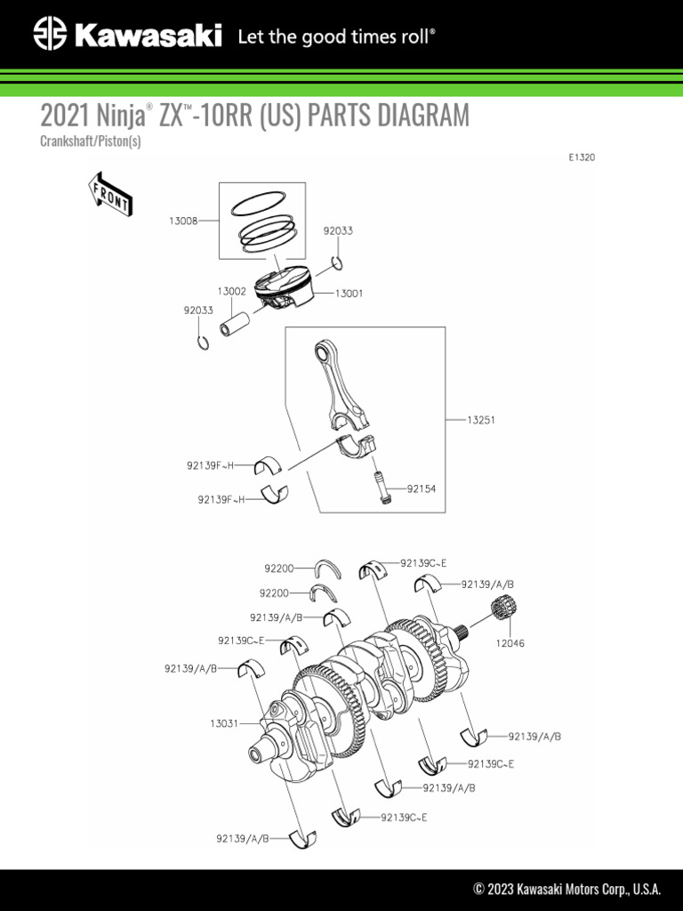 2021 Ninja® ZX™-10RR (US) Crankshaft - Piston(s) | PDF