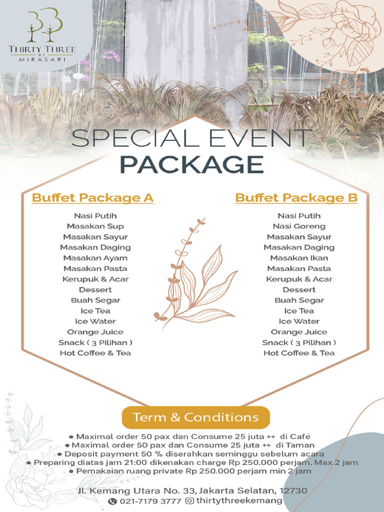 Special Event Package | PDF