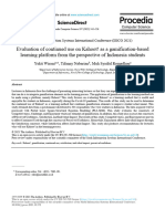 Evaluation of Continued Use On Kahoot! As A Gamification-Based Learning Platform From The Perspective of Indonesia Students