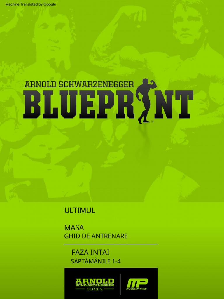 Arnold Schwarzenegger Blueprint Author Arnold Schwarzenegger Series ...