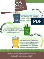 Green Brown Grunge Eco Friendly Recycling Poster