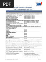 GTB Trade Tarrifs