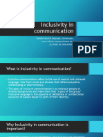 Inclusivity in Communication