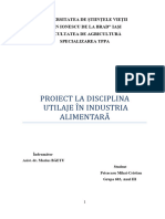 Proiect Utilaje