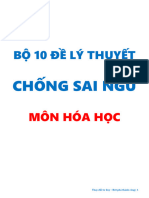 10 Đề lý thuyết chống sai ngu - Môn Hóa