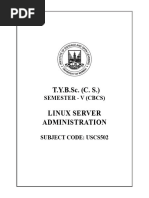 199 5 TY BSC CS SEM V Linux Server Administration INNER PAGES