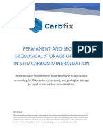 Permanent and Secure Co2 Geological Storage by In-Situ Carbon Mineralization