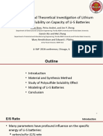 Experimental and Theoretical Investigation of Lithium Polysulfide Solubility On Capacity of Li-S Batteries Chao Shen