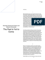 e Flux Journal The Past Is Yet To Come