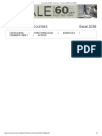 Cours Excel 2016 - Exercice - Fonctions EQUIV Et INDEX