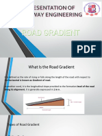 Presentation of Highway Engineering: Road Gradient