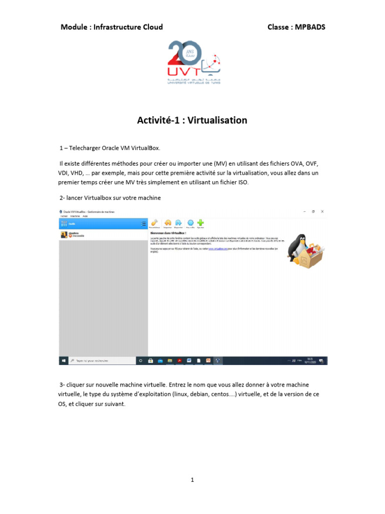 Guide de création d'une machine virtuelle | PDF | Virtualisation | Logiciel