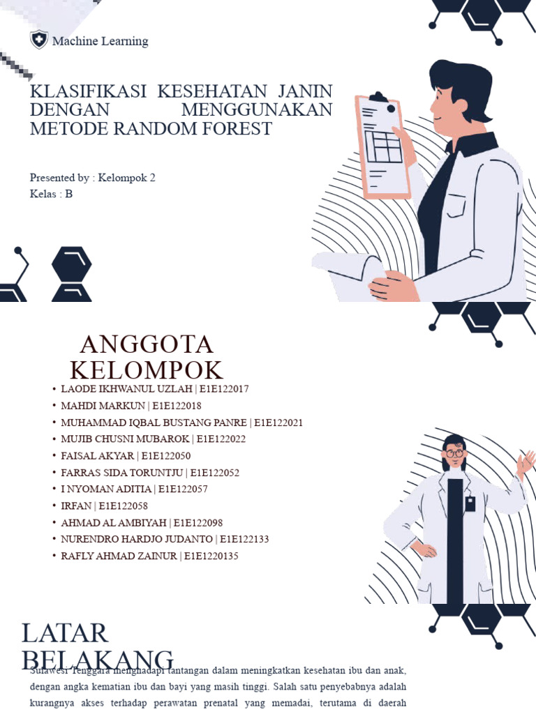 Kelompok 2 - Klasifikasi Kesehatan Janin Dengan Metode Random Forest | PDF