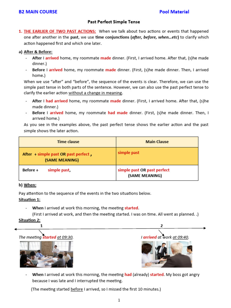 Understanding Past Perfect Simple Tense | PDF | Grammatical Tense | Grammar