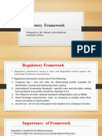 Regulatory Framework.