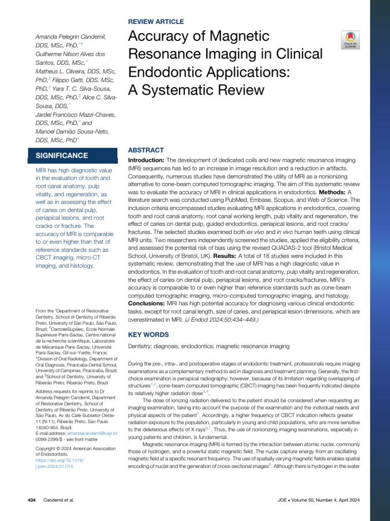 Accuracy of Magnetic Resonance Imaging in Clinical | PDF | Magnetic ...