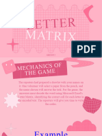 Letter matrix