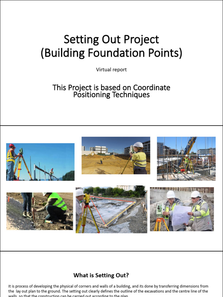 Setting out project pdf surveying