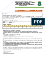 3º Anos a, b e, c - Recuperação Paralela