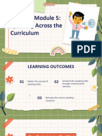 Lesson 8 Speaking Across the Curriculum Module 2