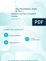 Chapter 10 - Sampling Distribution, Single Sample Test, and T-Test For Correlated Groups