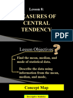 Lesson 8 Measures of Central Tendency