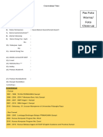 Format Curriculum Vitae Mahasiswa