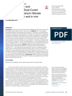 Biocompatibility and Bioactivity of A Dual Cured R