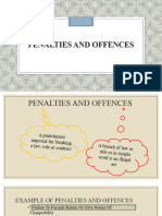 6. Penalty and Offence