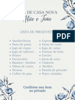 Documento A4 Lista para Chá de Casa Nova Delicado Floral Moderno Minimalist - 20240414 - 080217 - 0000