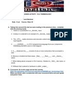 PLC Terminology Activity