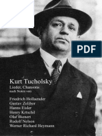 Kurt Tucholsky - Lieder, Chansons