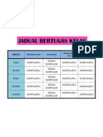 jadual kelas 2011