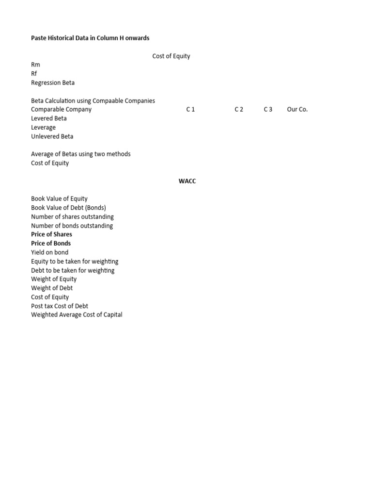 Dcf Valuation Template Pdf Free Cash Flow Equity Finance