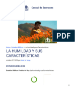 La Humildad y Sus Características - Estudios Bíblicos