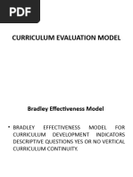 Curriculum Evaluation Model