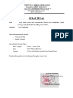 SURAT TUGAS Menghadiri Pelatihan Pengolahan Melon