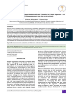 Antioxidant and Antihypercholesterolemic Potential of Crude Aqueous Leaf Extract of Annona Muricata An in Vitro Study