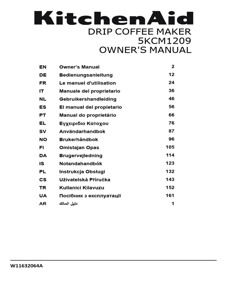 Drip Coffee Maker Owner's Manual | PDF | Ac Power Plugs And Sockets | Waste