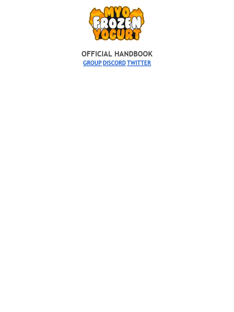 Myo Frozen Yogurt Official Handbook PDF