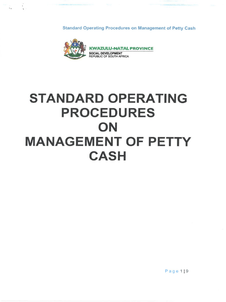 Petty Cash Management Policy | PDF